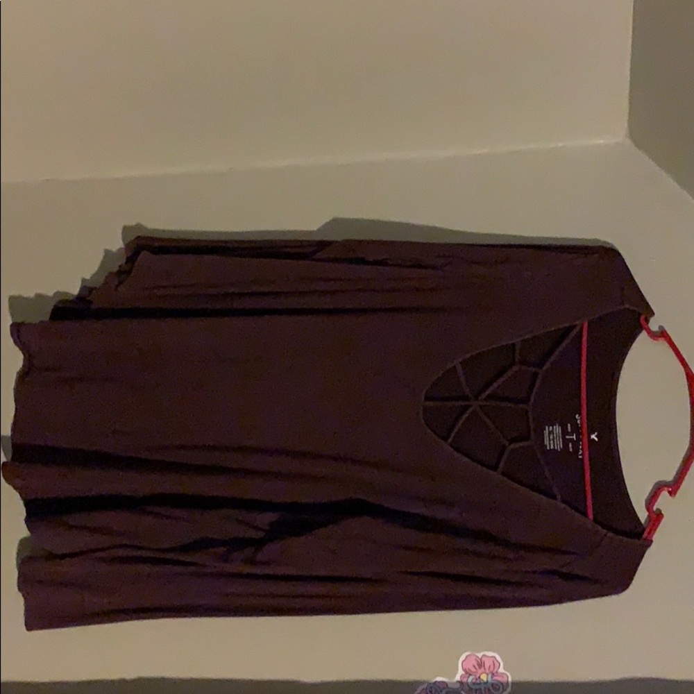 Long sleeve caged chest shirt